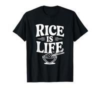 Rice is Life Funny Foodie pour Les Amateurs de Nourriture T-Shirt