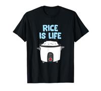 Rice Is Life Love Manger du riz Cuire du riz T-Shirt