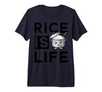 Rice is Life Philippin Food Philippines Asian Love Rice Funny T-Shirt Haut de Gamme