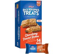 Rice Krispies Treats Cubes de riz croustillants pour enfants, collations au chocolat, beurre d'arachide, boîte de 283,5 g (14 barres)