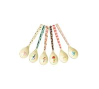 RICE Lot de 6 cuillères à café en mélamine sans BPA - All You Need is Love and ... Prints