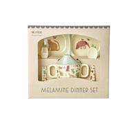 Rice - Melamine Baby Dinner Set Giftbox 4 pcs Sweet Jungle Print