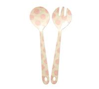 RICE Couverts à salade en mélamine Rice 2 Pièces Pink dots