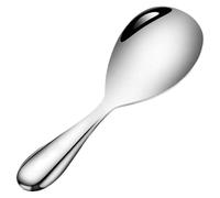 Rice Paddle Spoon - Stainless Steel Kitchen Rice Scoop, Non Stick Potato Server, Heat Resistant Cooking Spatula, Large Household Serving Utensil, Reusable Tableware for Meals and Buffets, 20.5x7cm