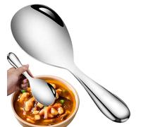 Rice Paddle Spoon - Stainless Steel, Non-Stick Kitchen Spatula Heat Resistant | Potato Server Cooking Utensil, Rice Serving Spoon For Home, Restaurant, Hotel, Kitchen, Meal Prep, Cookware Accessory