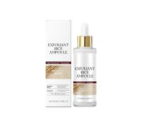 Rice Peeling Ampoule - Gentle Exfoliating Toner for Face, Hydrating Formula with White & Black Rice Face Exfoliator for Skin Brightening for All Skin Types (1 Pcs White)