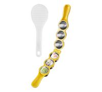 Rice Shaper Mold Set - 304 Stainless Steel Sushi & Rice Mold Kit, DIY Ricee Shaping Tool With Paddle For Home Cooking, Food Grade Ricee Forming Mould + Easy Release Design, Durable Stainless Ste