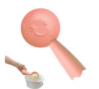 Rice Spatule - PP, Lovely Smiling Face Rice Spoon, Safe And Durable | Non Stick Paddle With Long Handle, Stand Up Serving Shove For Kitchen Restaurant