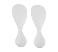 Rice Spoon Paddle Scooper 2pcs non bâton Plastique Rice Spatule Spatula Ricespoon RiceCookerspoon pour la cuisine Ricespoon réutilisable (2pcs blanc)