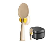 Rice Spoon Paddles Standing, Suction Cup Rice Scooper, Non-Stick Stand Paddle Kitchen Utensil for Cooking, Family Gatherings, Friends, Women, Girls, Boys, Easy to Keep Clean