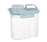 Rice Storage Box | Large Cereal Dispenser | 3.3lbs/5.5lbs Clear Dustproof Airtight Cereals Dispenser With Measuring Cup And Handle For Kitchen