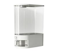 Rice Storage Container, Airtight Food Bin, Transparent Stackable Organizer, Leakproof Box with Easy Pour Lid for Fresh Grain and Dry, Kitchen, Pantry, Outdoor, Camping, Travel, 11.81x15.75x7.09 Inches