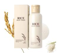 Rice Toner Visage,100ml Glow Riz Toner Au Riz Pour Le Visage Coréen,tonique visages Hydratant À L'extrait De Riz,Pour Peaux Sèches et Sensibles,Eau de Riz,en Niacinamide,Unifie le Teint (1)