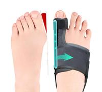 Riceel Correcteur Hallux Valgus, 2 Pcs Réutilisable Séparateur d'Orteil Antidérapant pour Soulager l'Hallux Valgus Correcteur de Oignon pour Femmes et Hommes