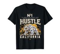 Rich California Diamond Bear Golden Crown Sunset Art T-Shirt
