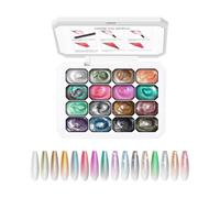 Rich Color Exploration: Designed for smooth blending, the patting gel pol