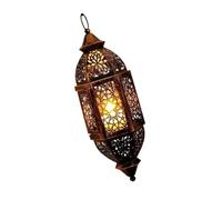 Rich Iron Chandelier Bougeoirs en Fer sur Le thème des Marocains for Jardin Décoration de cheminée(Black Brush Gold,S)