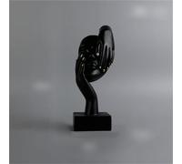 Rich Iron Trucs cool à mettre sur des étagères - Sculpture créative décorative abstraite en résine - 3 couleurs et styles au choix - Décoration d'intérieur et de chambre - Esthétique (Noir indulgence)