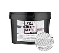 RICH Pâte structurelle fine 3,5 kg dans un seau - Blanc - Mastic à modeler pour les fournitures artistiques - Pâte à modeler à grain fin - Idéal également comme spatule / mastic