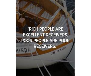 RICH PEOPLE ARE EXCELLENT RECEIVERS. POOR PEOPLE ARE POOR RECEIVERS: Achieve More, Stress Less, Your Daily Guide to Success, Plan. Focus. Conquer.