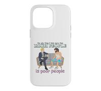 Rich Poor People Funny Class Satire Meme Citation Dark Humour Coque pour iPhone 14 Pro Max