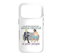 Rich Poor People Funny Class Satire Meme Citation Dark Humour Coque pour iPhone 17 Pro