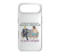 Rich Poor People Funny Class Satire Meme Citation Dark Humour Coque pour iPhone Air