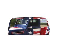 Rich&Rabbit 4th of July Patriotic Trucks Print Zipper Cosmetic Makeup Pouch Bag Portable Travel Storage Bag Daily Use Purse, doré, One Size