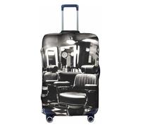 Rich&Rabbit Barber Shop Housse de protection pour valise, couleur unie, lavable, 45,7 à 81,3 cm, blanc/jardin opulent, m