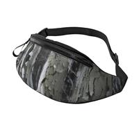 Rich&Rabbit Cold Tree Sac banane multifonction avec imprimé camouflage pour randonnée, voyage, course à pied, randonnée en montagne, noir, One Size