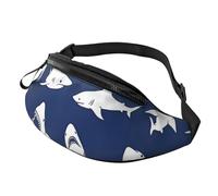 Rich&Rabbit Divers motifs de poissons de mer, sac banane multifonction pour randonnée, voyage, course à pied, randonnées en montagne, noir, One Size