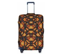 Rich&Rabbit Heaps of Orange Monarch Butterflies Housse de protection de bagage lavable 45,7-81,3 cm, blanc/jardin opulent, m