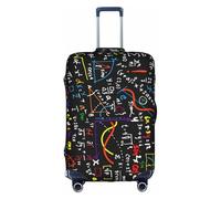 Rich&Rabbit Housse de protection de bagage de voyage lavable avec impression de formule mathématique, housse de protection décorative pour bagages (45,7 à 71,6 cm), blanc, S