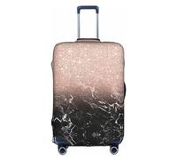 Rich&Rabbit Housse de protection lavable pour valise, couleur marbre or rose, 45,7 à 81,3 cm, blanc, X-Large