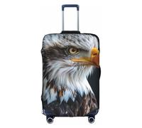 Rich&Rabbit Housse de protection pour valise Motif aigle à tête blanche Lavable 45,7-81,3 cm, blanc/jardin opulent, s