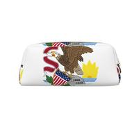Rich&Rabbit Illinois State Flag Print Zipper Cosmetic Pouch Bag Portable Travel Storage Bag Daily Use Purse, doré, One Size