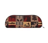 Rich&Rabbit Lodge Bear Pochettes polyvalentes à fermeture éclair pour petits accessoires cosmétiques et petites pièces, Argenté, One Size