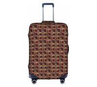 Rich&Rabbit Lodge Housse de protection pour bagages de voyage, lavable, motif cerfs et poissons (45,7 à 71,6 cm), blanc, S