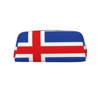 Rich&Rabbit Pochette de maquillage avec fermeture éclair Motif drapeau de l'Islande, doré, One Size