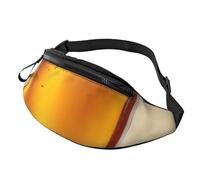 Rich&Rabbit Sac banane multifonction imprimé mousse bière pour randonnée, voyage, course à pied, randonnée en montagne, noir, One Size