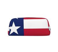 Rich&Rabbit Sac de rangement portable avec fermeture éclair Motif drapeau du Texas, Argenté, One Size