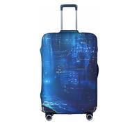 Rich&Rabbit The Blue Binary Housse de protection lavable pour valises de voyage 45,7 à 81,3 cm, blanc, Small