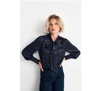 Rich & Royal Blouse With Bow Midnight Blue Taille: 40 | Chemisiers Outlet | Femme | Bleu