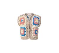 Rich & Royal Cardigan beige / bleu / jaune clair / rose, Taille XS