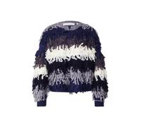 Rich & Royal Cardigan écru / gris argenté / aubergine / violet foncé, Taille S