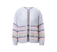 Rich & Royal Cardigan jaune / violet / rose / blanc cassé, Taille L