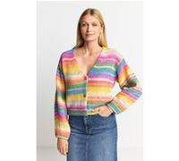 Rich & Royal Cardigan Space Dye Yarn Cruise Blue Taille: XL | Cardigans Outlet | Femme | Bleu