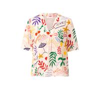 Rich & Royal Chemisier vert gazon / aubergine / rouge orangé / blanc cassé, Taille S