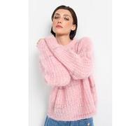 Rich & Royal Cozy Crew Neck Structure Frozen Rose Taille: M | Pulls en Maille Outlet | Femme | Rose