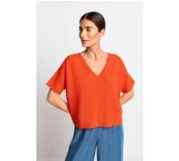 Rich & Royal Finegauge Seamless Pullover Grs Cherry Tomato Taille: XS | Pulls Outlet | Femme | Rouge